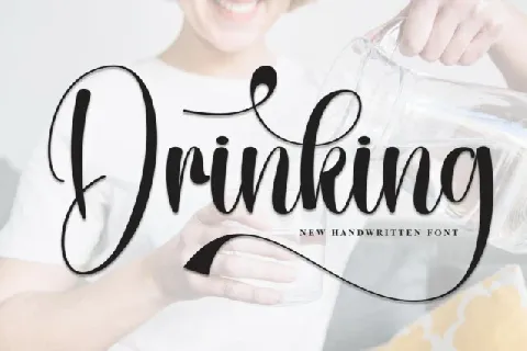 Drinking Calligraphy font