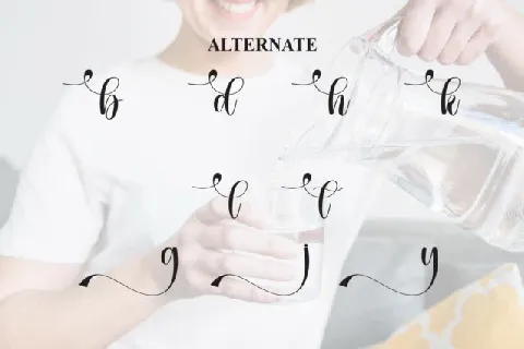 Drinking Calligraphy font