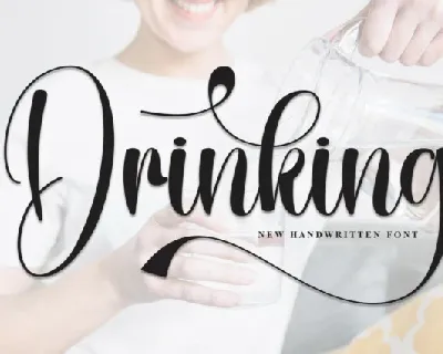 Drinking Calligraphy font