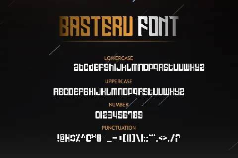 BASTERU font