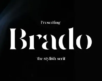 Brado font