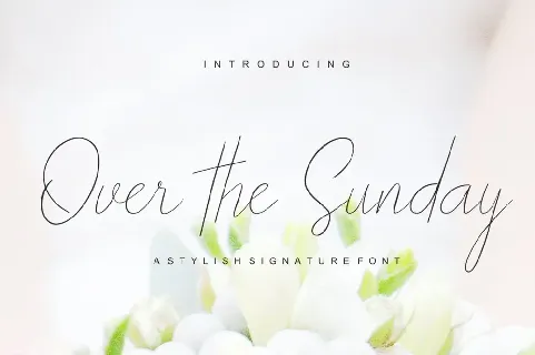 Over the Sunday font