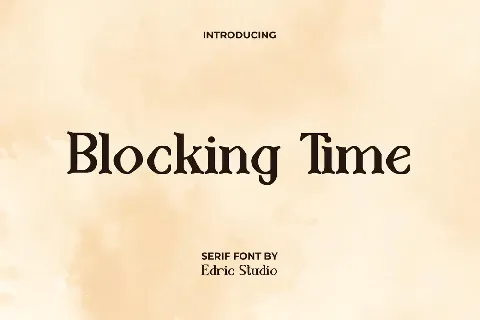 BlockingTimeDemo font