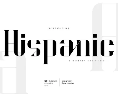 Hispanic font