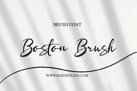 Boston Brush font