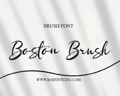 Boston Brush font