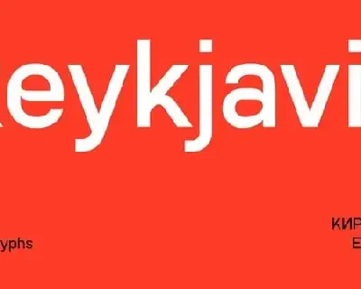 SK Reykjavik Sans Serif font