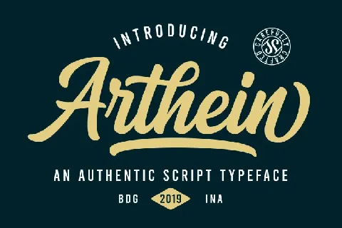 Arthein Bold Script font