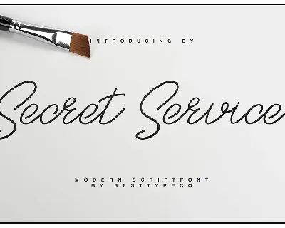 SecretService Script font