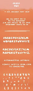 Peach Tea font