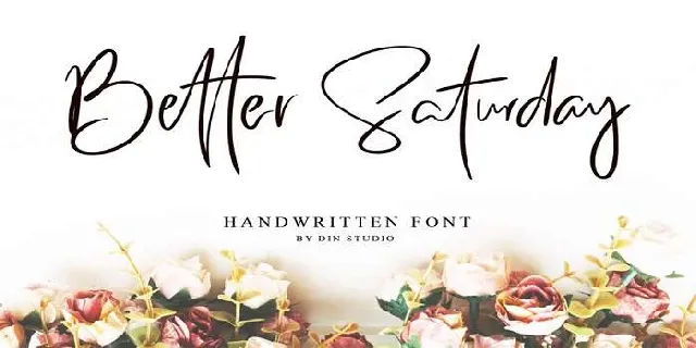 Better Saturday font