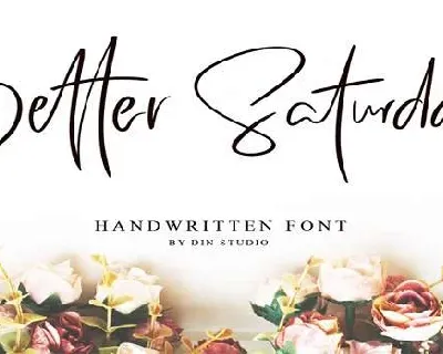 Better Saturday font