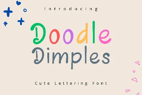 Doodle Dimples font
