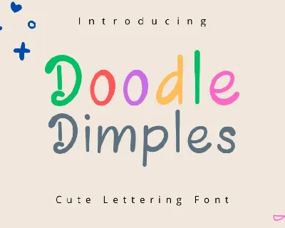 Doodle Dimples font