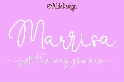 Marrisa font