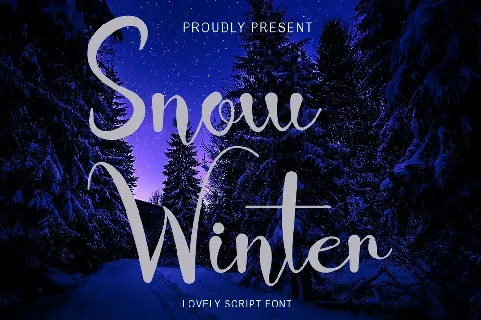 Snow Winter font