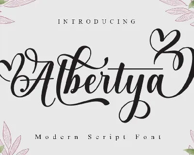 Albertya font