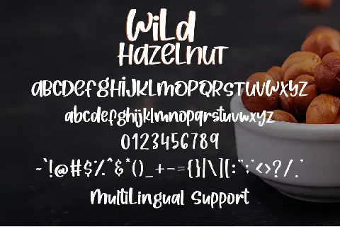 Wild Hazelnut font