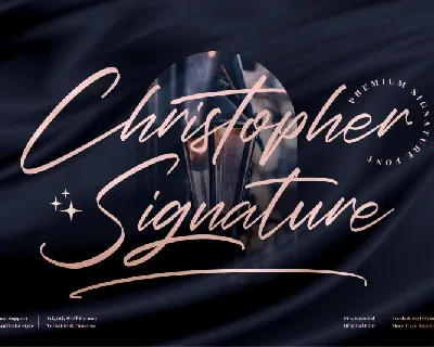 Christopher Signature font