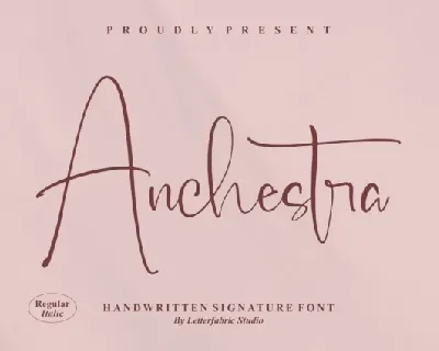 Anchestra font