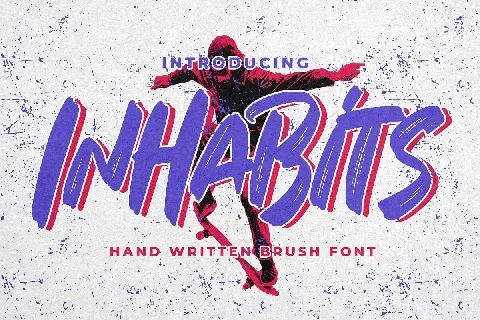 Inhabits font