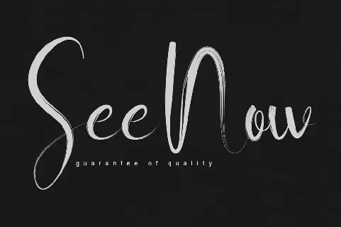 See Now font