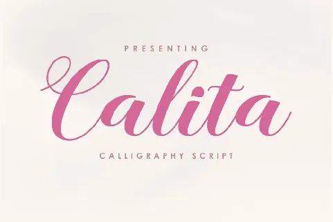 Calita font