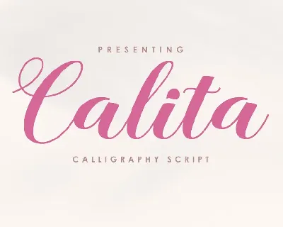 Calita font