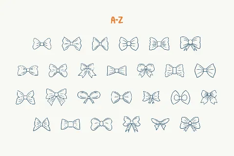 Bow Tie font