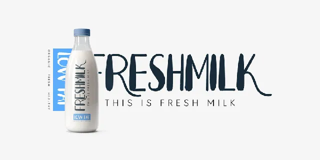 Fresh Milk_DEMO font