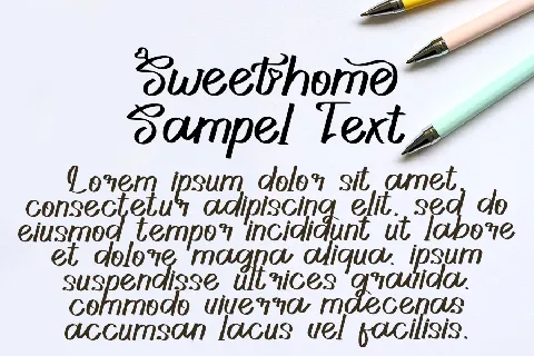 Sweethome font