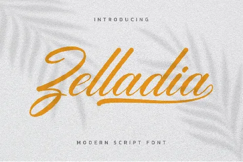 Zelladia Script font