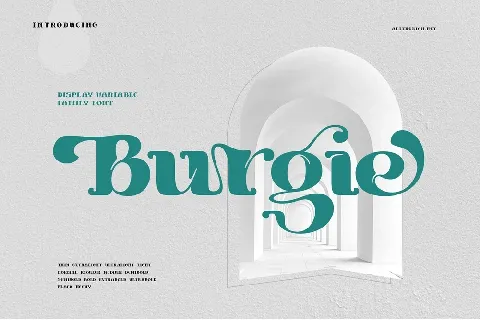 Burgie font