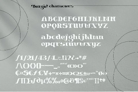 Burgie font