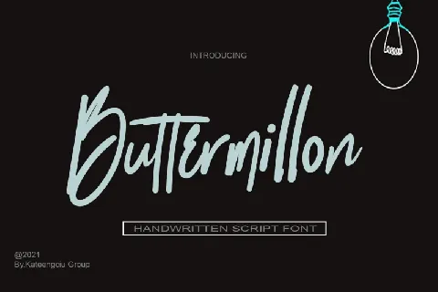 Buttermillon Script font