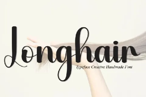 Longhair Script font