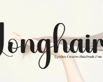 Longhair Script font