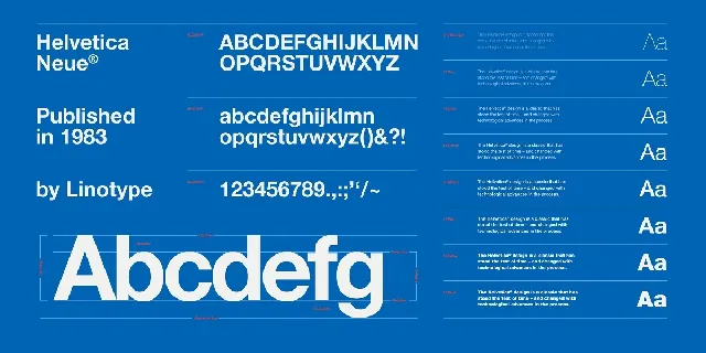 Neue Helvetica font