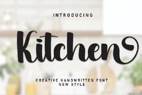 Kitchen Script font