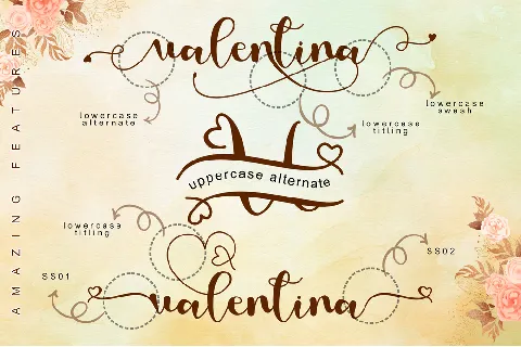 Love Valentina font