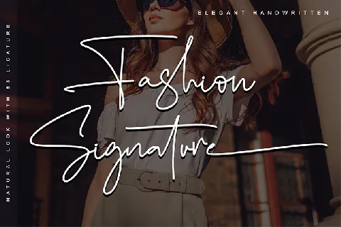 Fashion Signature-Personal use font