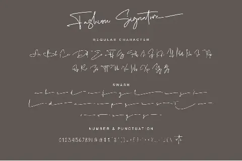 Fashion Signature-Personal use font