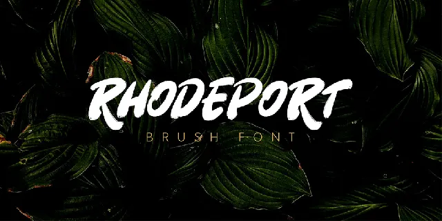 Rhodeport font