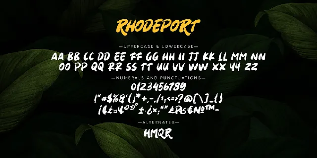 Rhodeport font