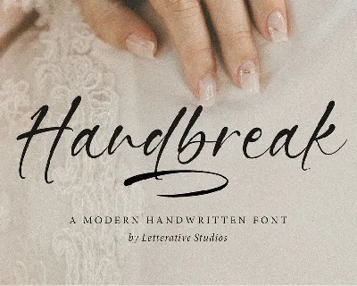 Handbreak font