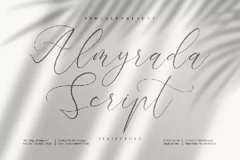 Almyrada Calligraphy font