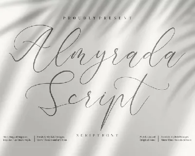 Almyrada Calligraphy font