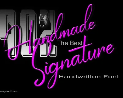 Handmade Signature Script font