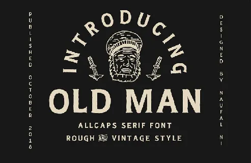 Old Man Typeface font