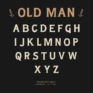 Old Man Typeface font